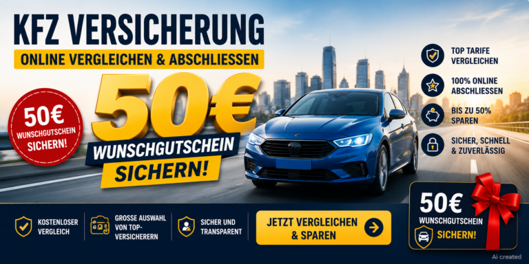 Teilkasko vergleichen + 50€ Wunschgutschein